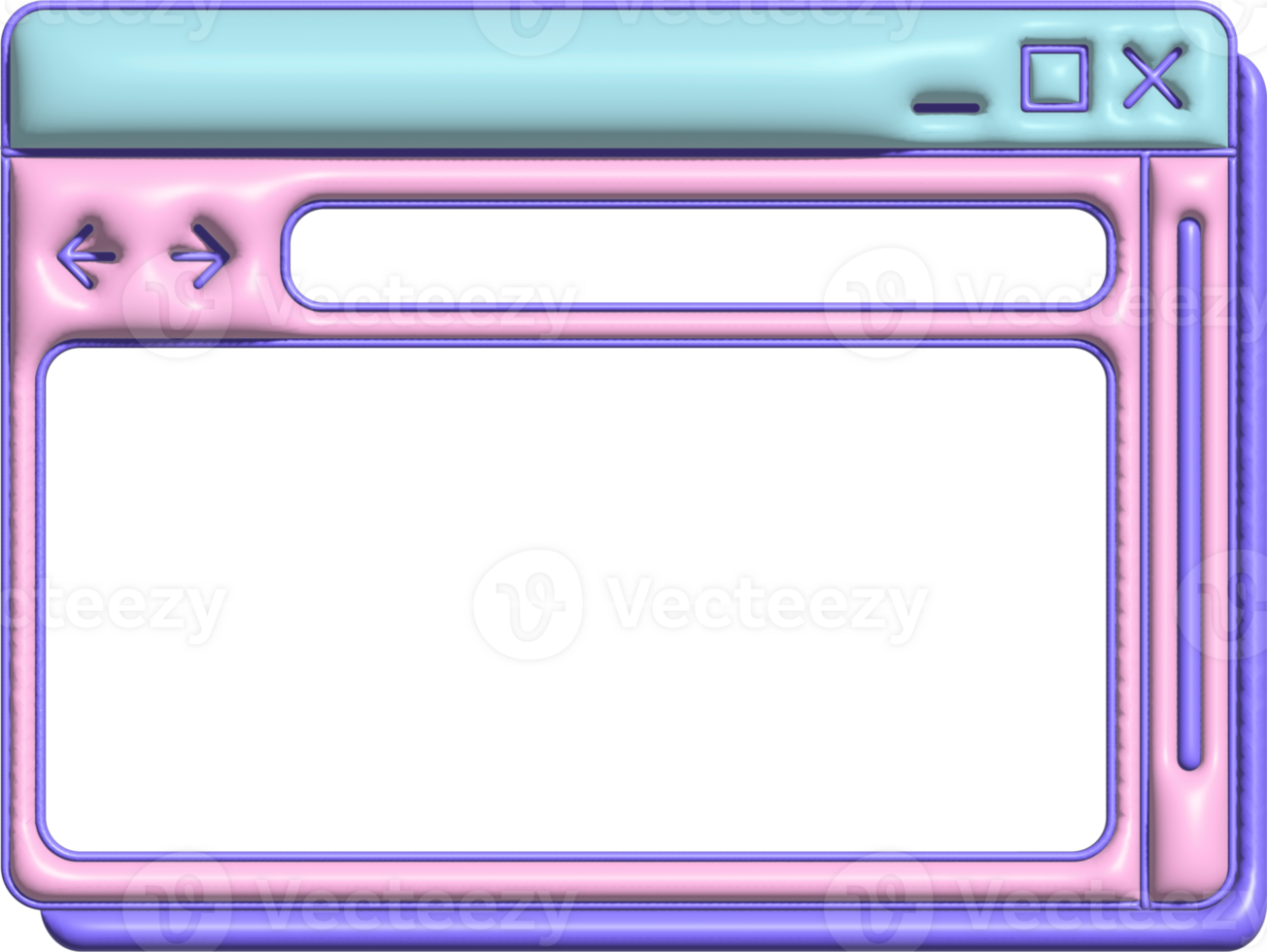 Pastel Pink Horizontal Window Vaporwave png
