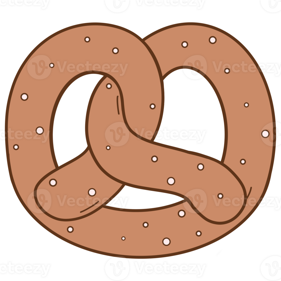 Pretzel, bakery, cartoon png