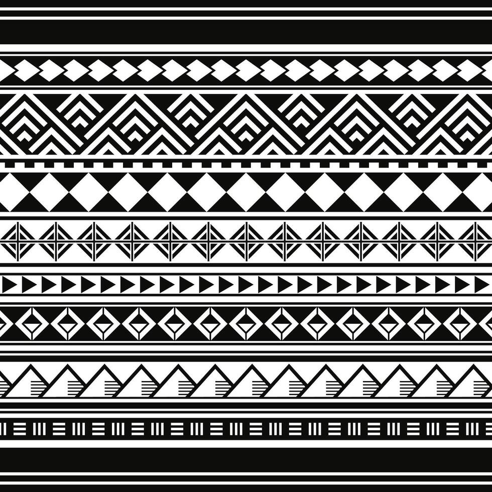 hawaiian tribal pattern ethnic ornaments art fabric carpet print pattern wallpaper background vector