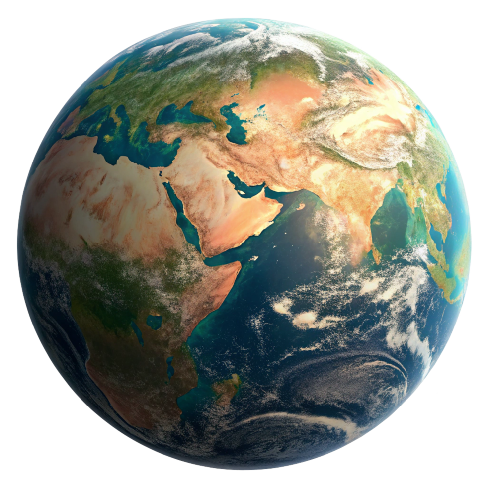 Stunning HighResolution Image of Planet Earth Showing Africa Eurasia and the Indian Ocean png