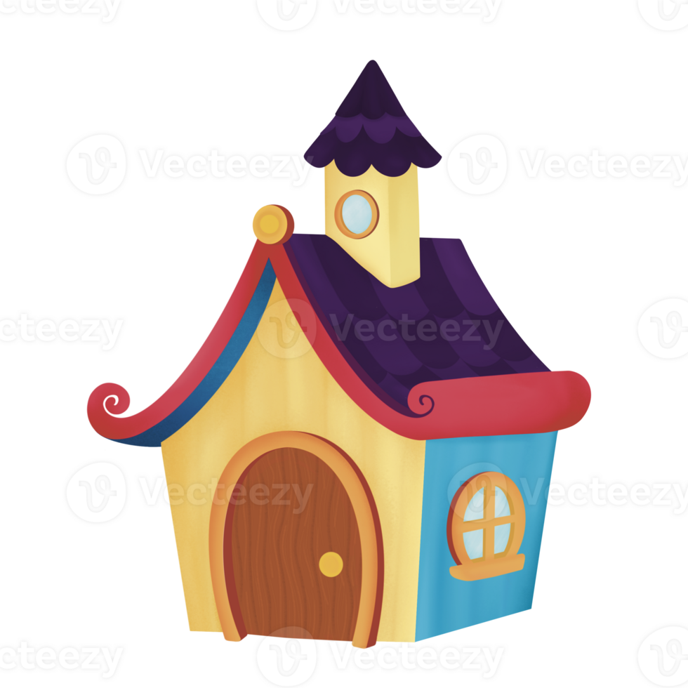Fairy colourful house png