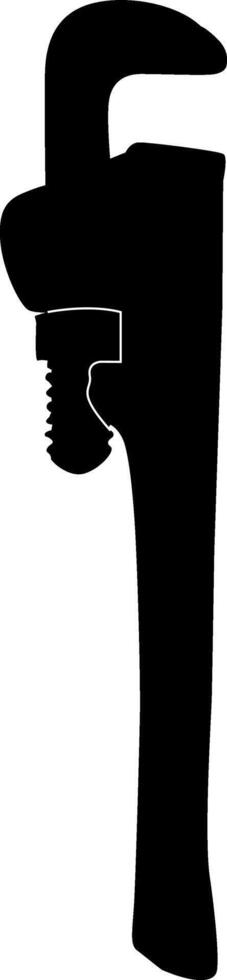 Set of silhouette icons of tools. vector