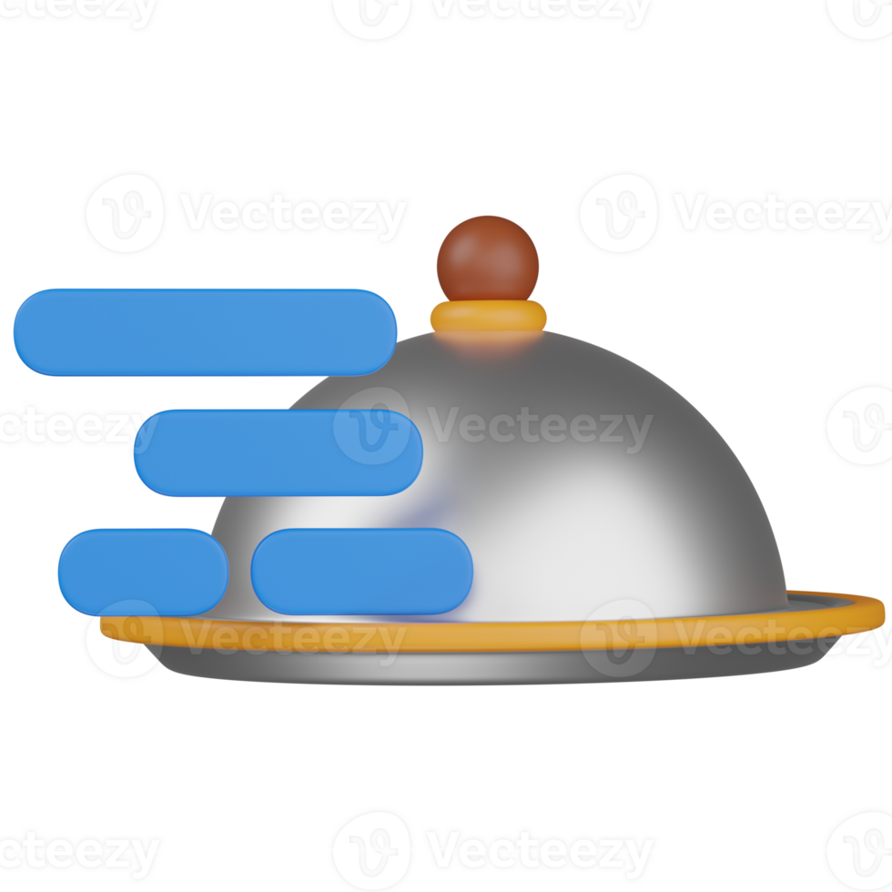 3d render Fast Food Delivery illustration png