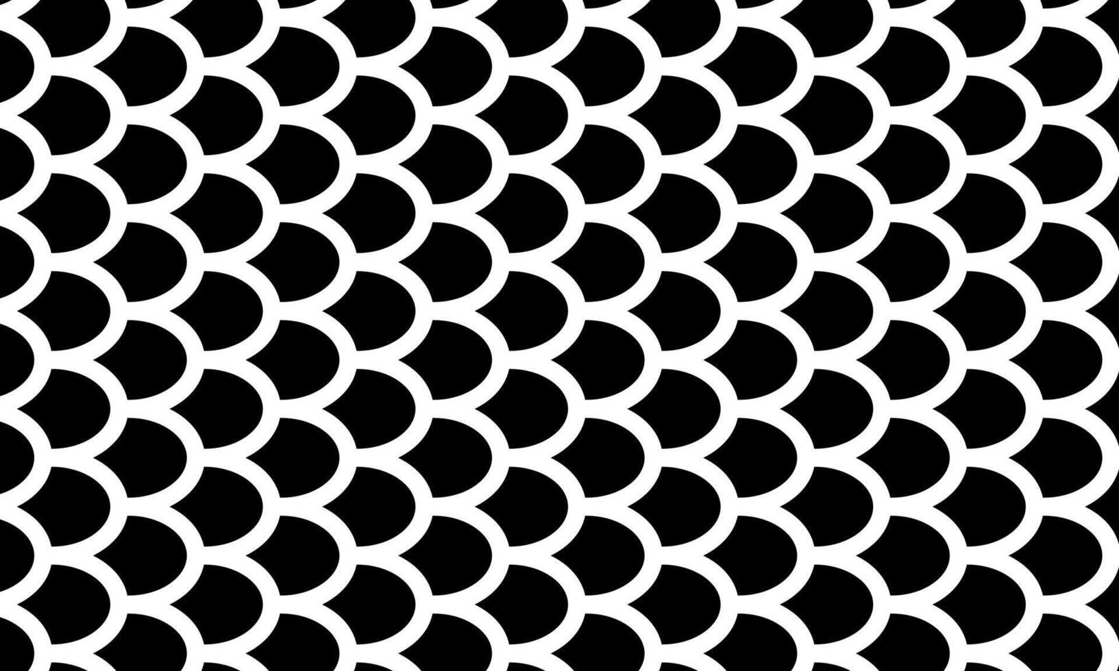Fish, mermaid, dragon scales pattern. Abstract japanese geometric monochrome background. vector