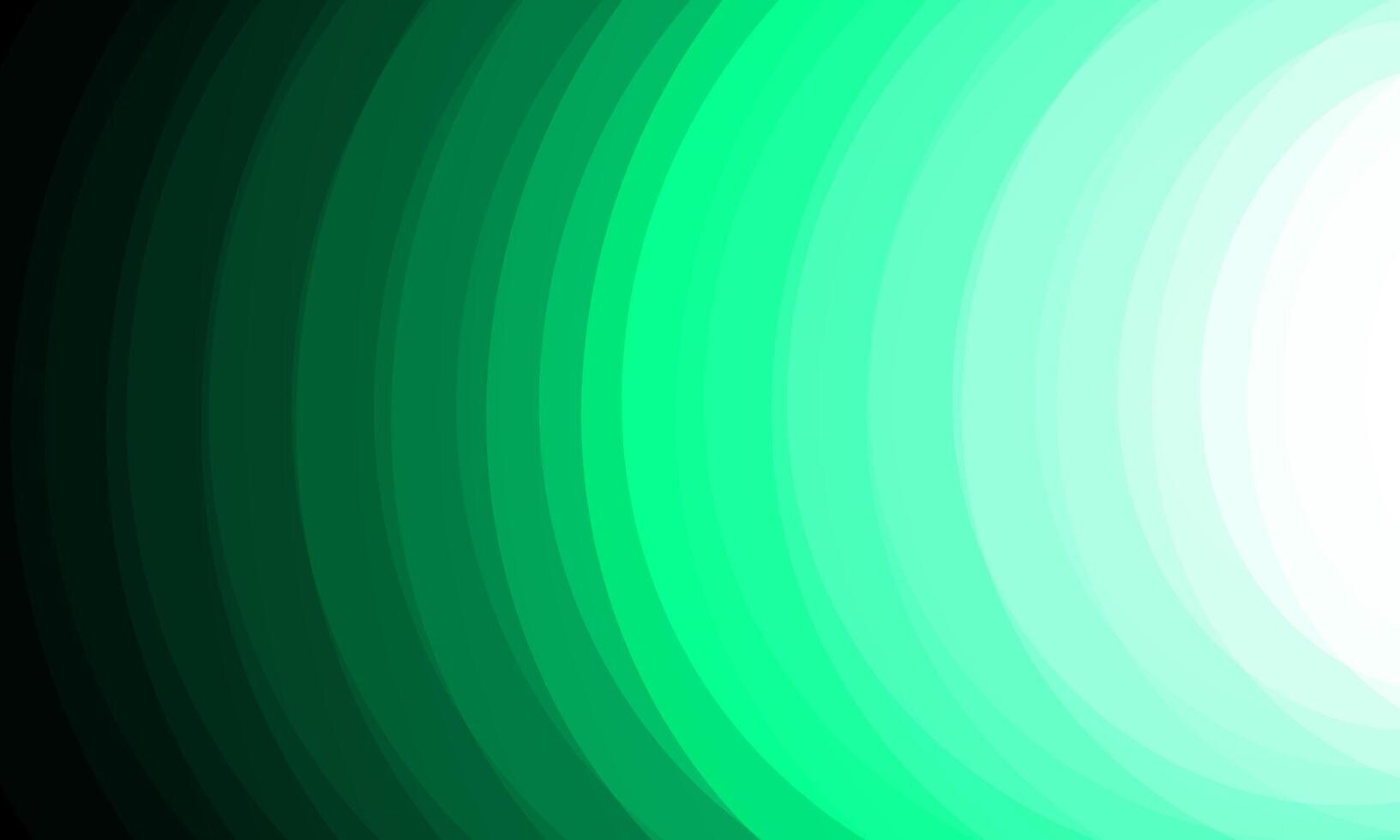 Abstract green background with vibrant glowing curve lines. geometric circle lines pattern. vector