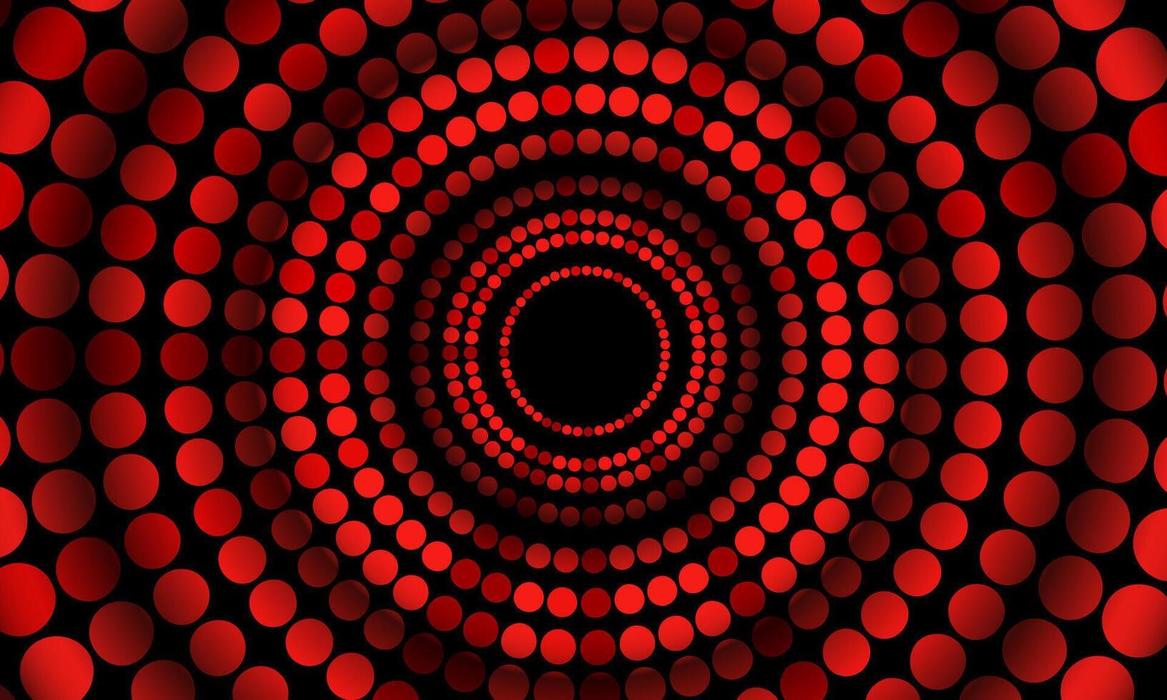 Radial speed lines in circle form dark red background. geometric circles. vector