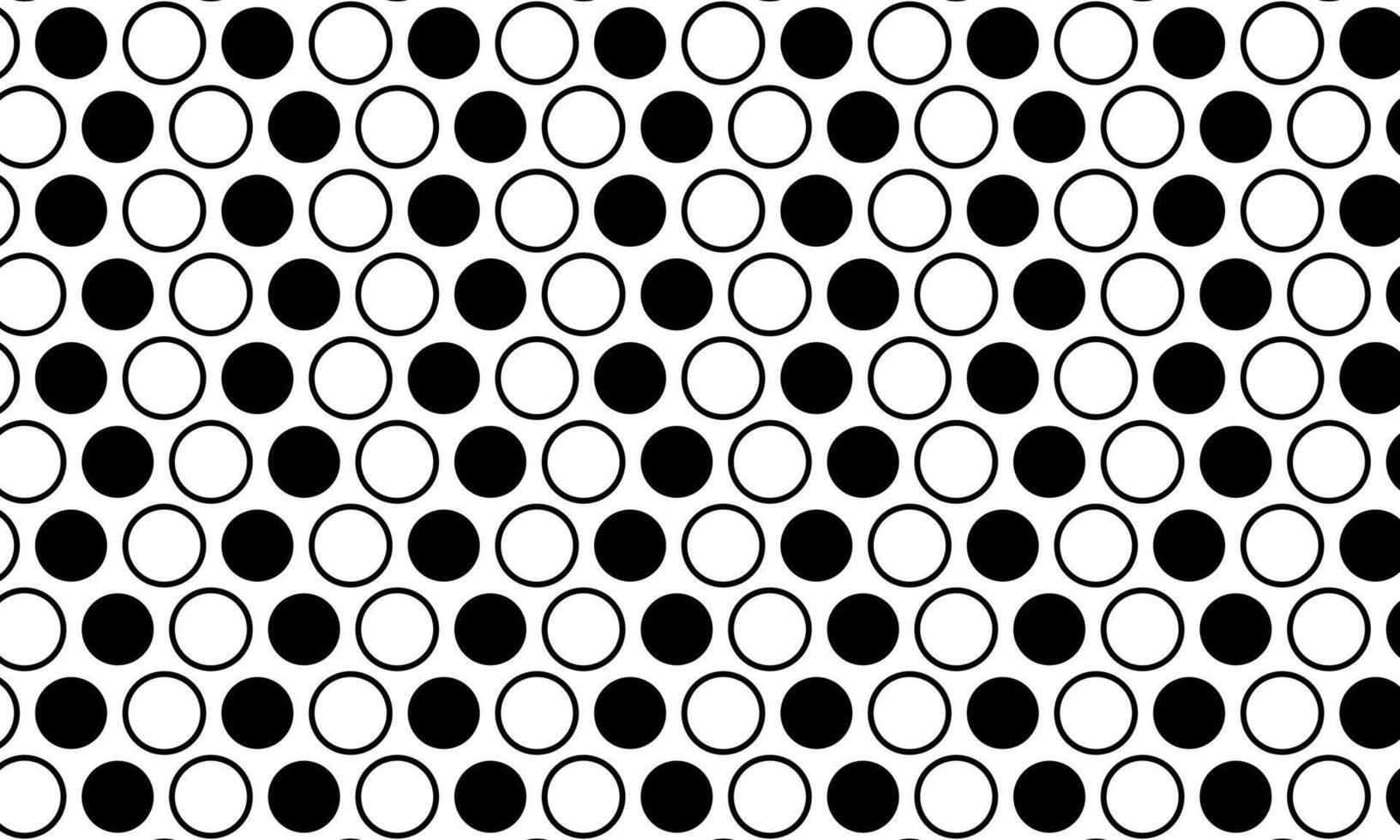 Retro black and white dots circle pattern background. monochrome circle pattern. vector