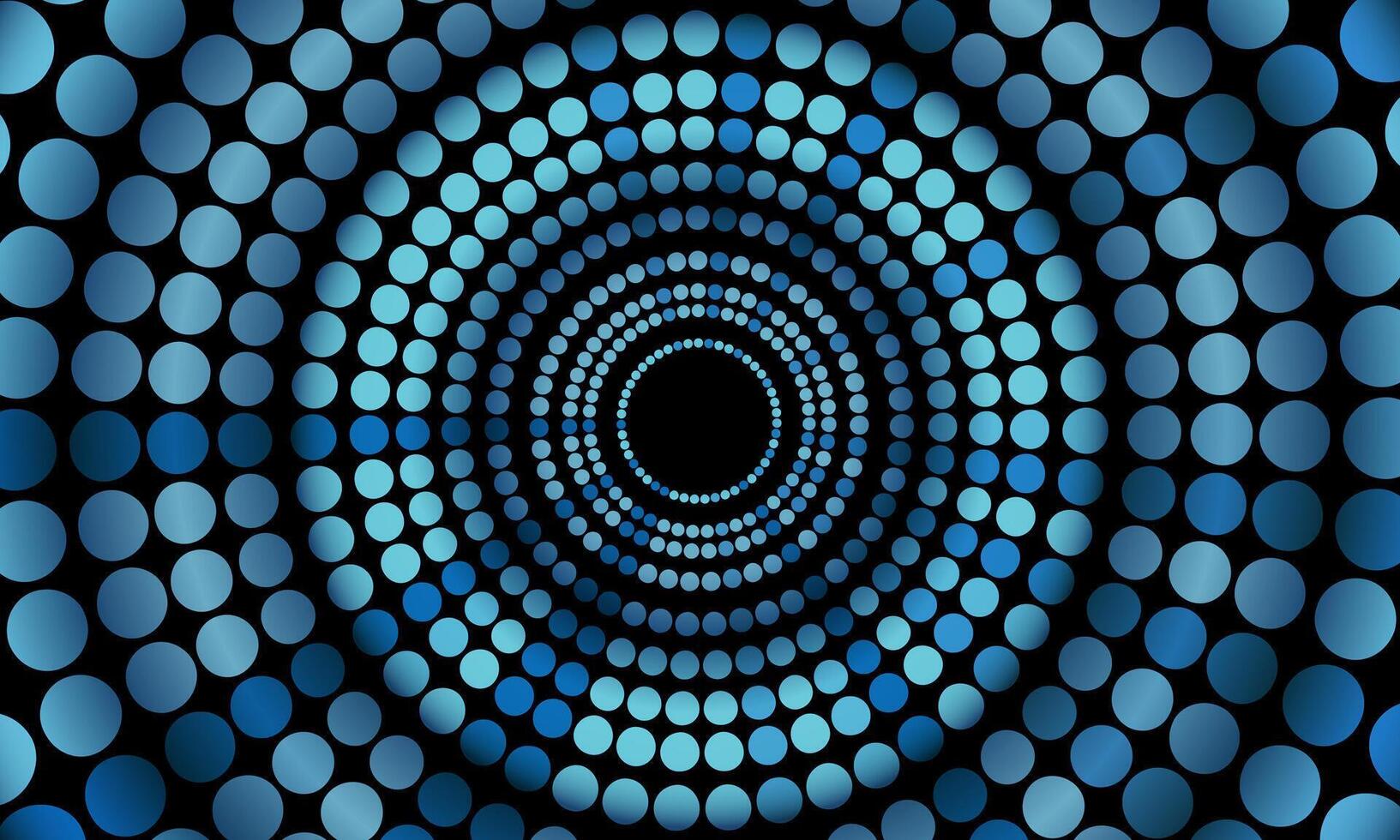Radial speed lines in circle form soft blue background. circle pattern. vector