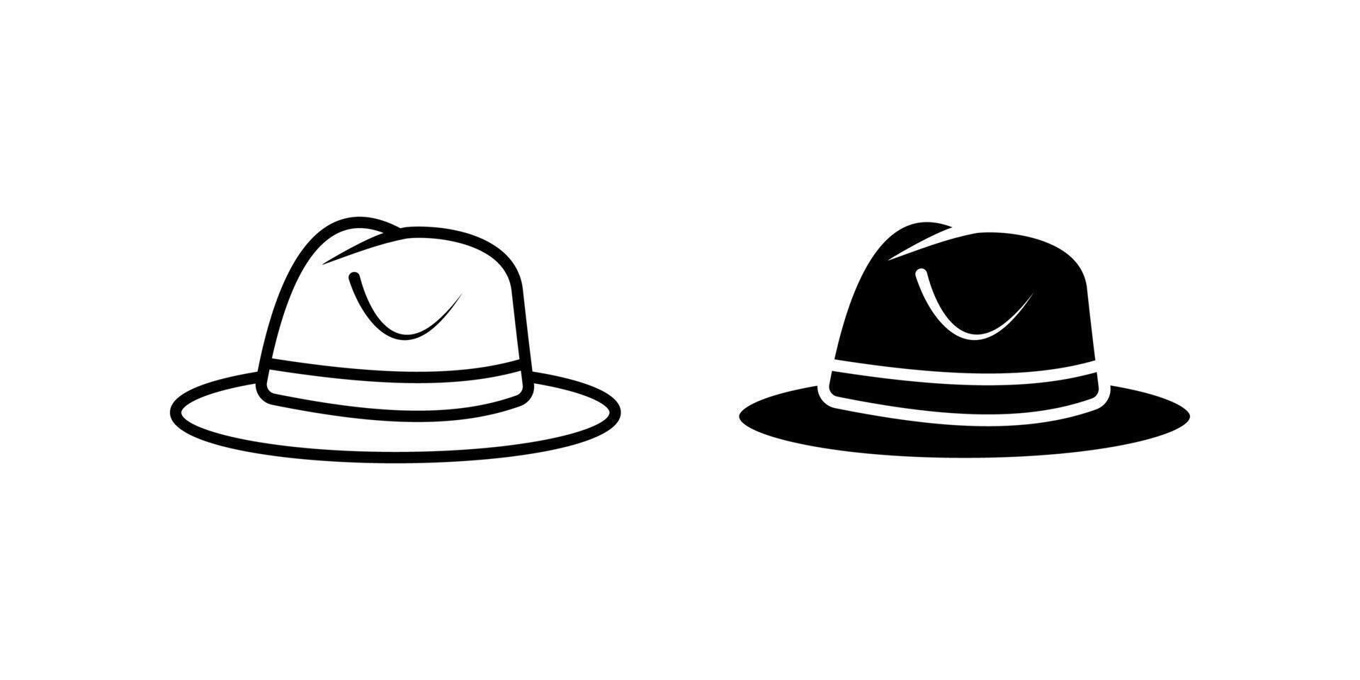 Hat icon set. for mobile concept and web design on white background vector