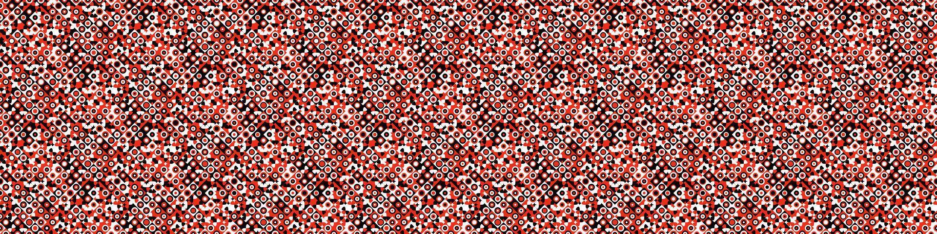 Geometric horizontal abstract mosaic pattern background design vector