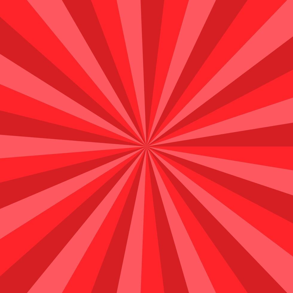 Red ray burst background - abstract graphic vector