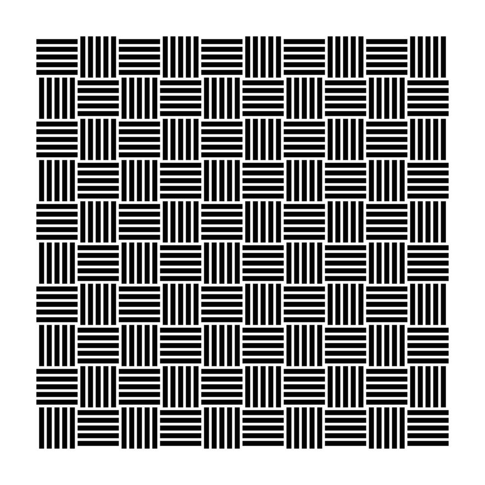 Black and White Geometric Optical Illusion Seamless Pattern vector