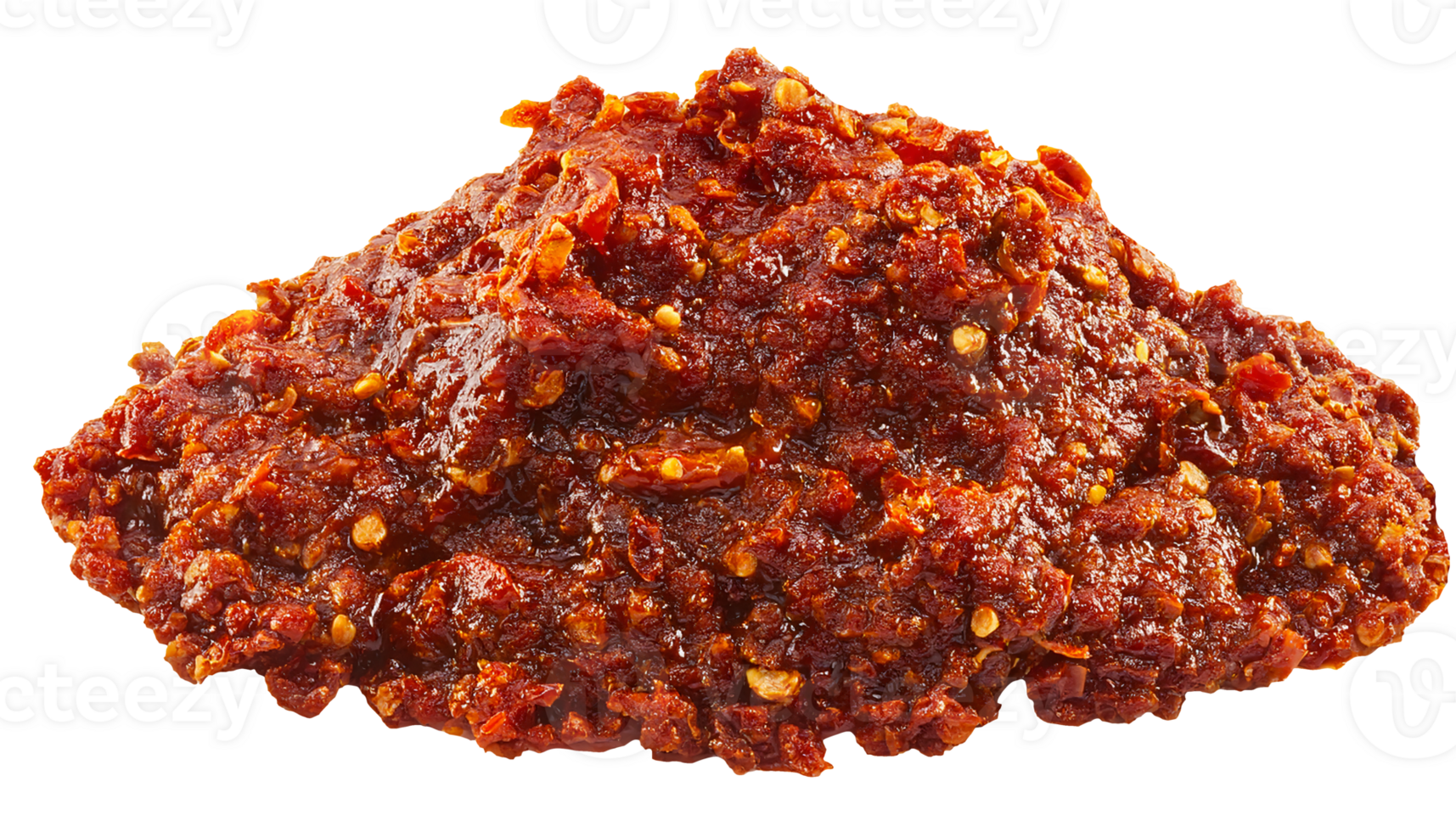thai dried chili paste thick and spicy chili oil sauce texture close up traditional asian condiment on isolated background for food packaging and cooking design png