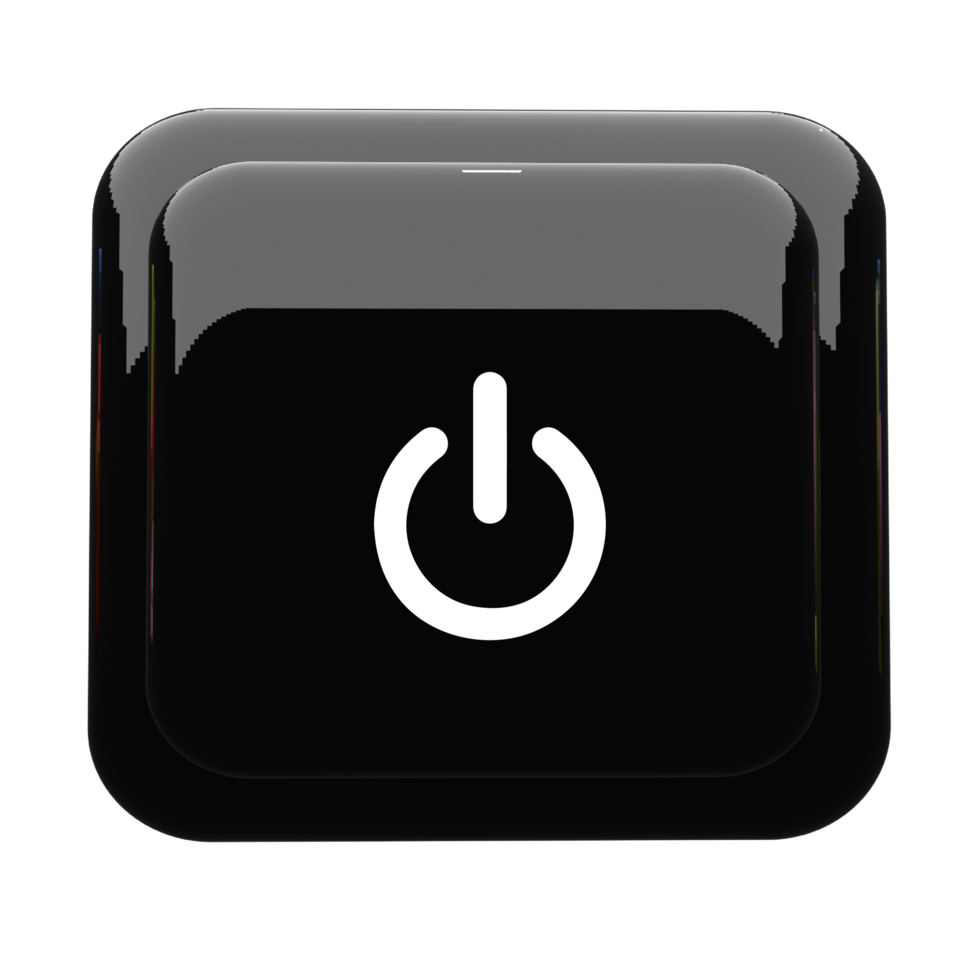 A flat button with a power symbol on it flat png