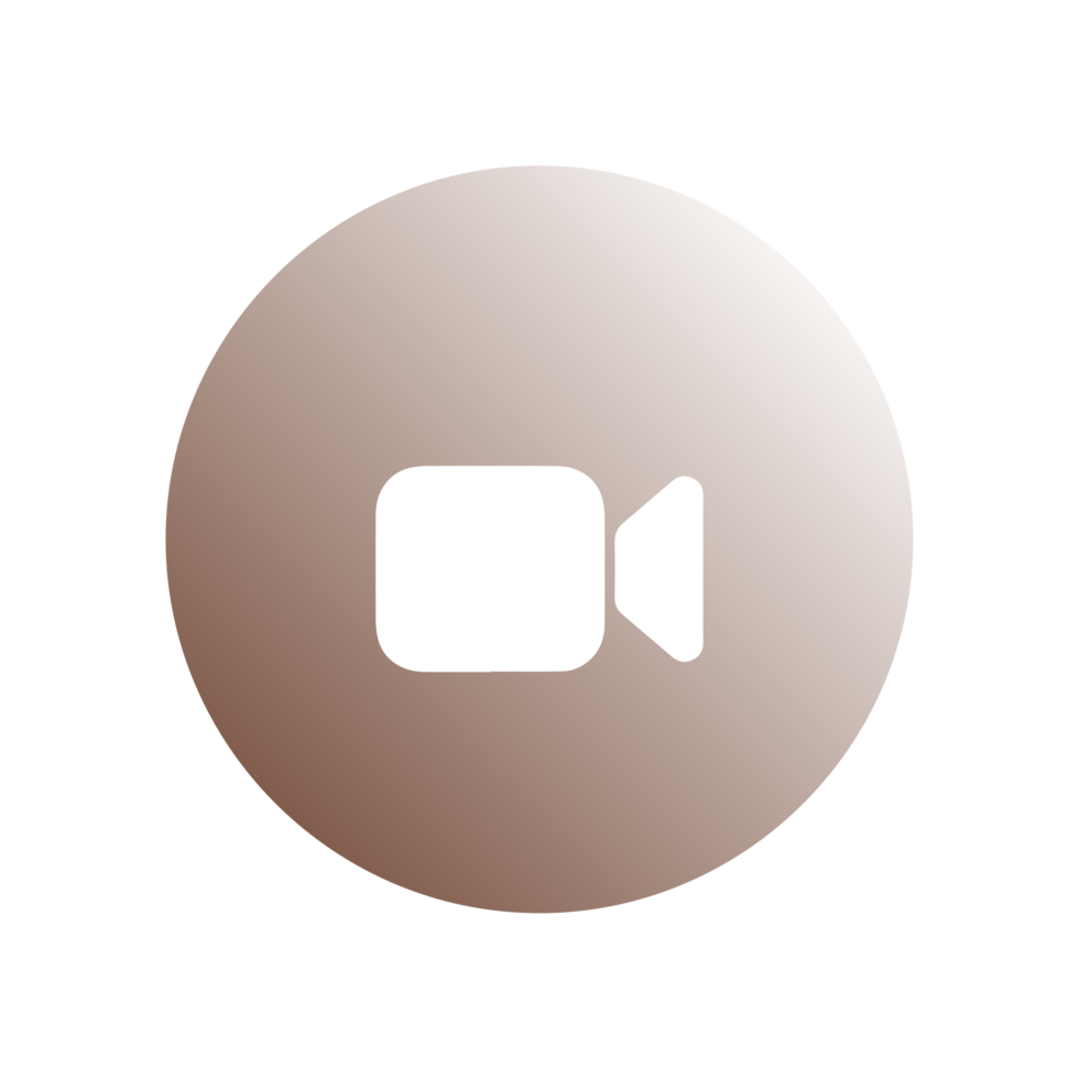 Camera icon on a flat shape flat png