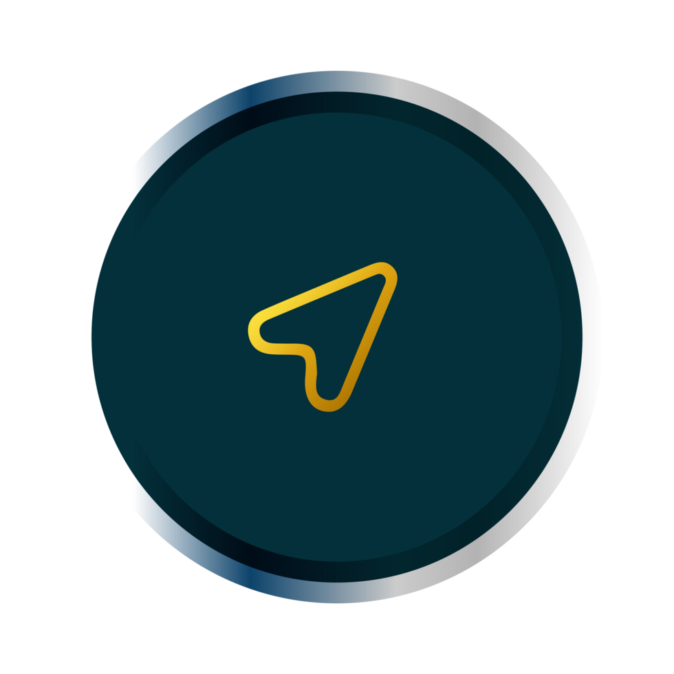 A yellow arrow pointing to the left on a flat shape png