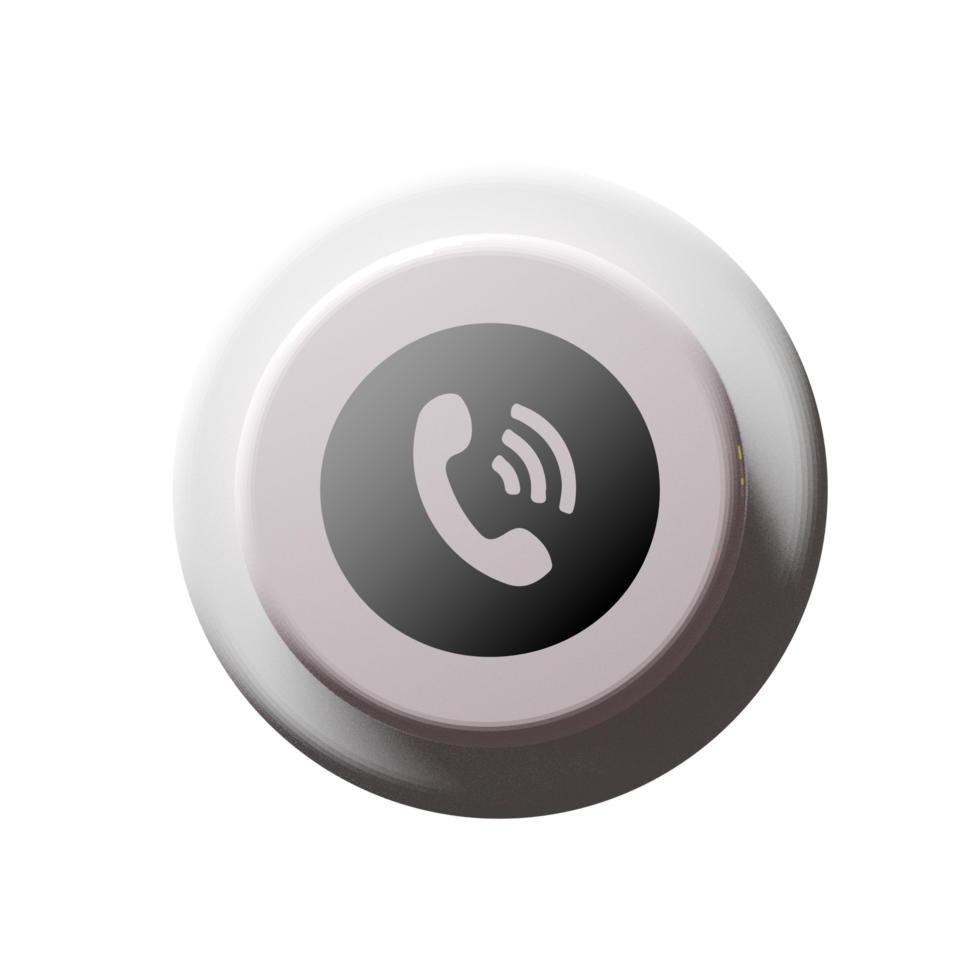 A phone button with a phone icon on it flat png