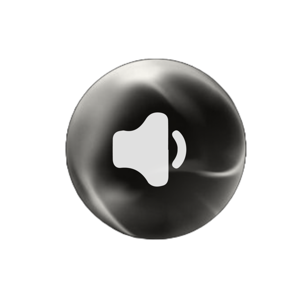A flat and white image of a speaker icon png