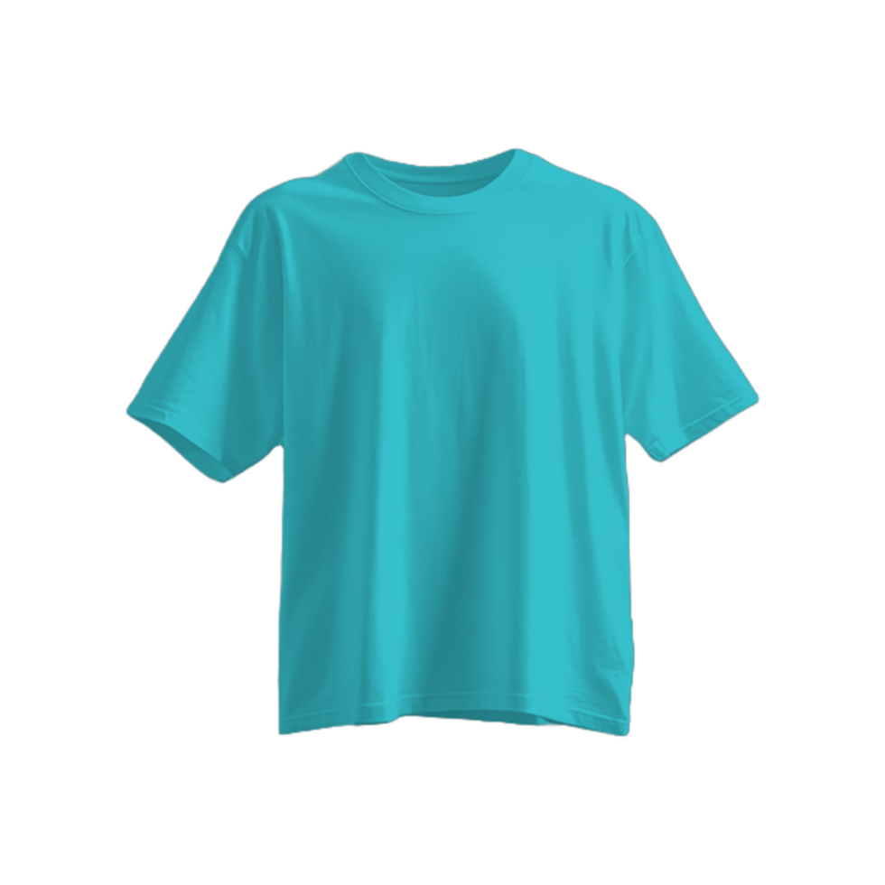 Blue t shirt mock up flat png