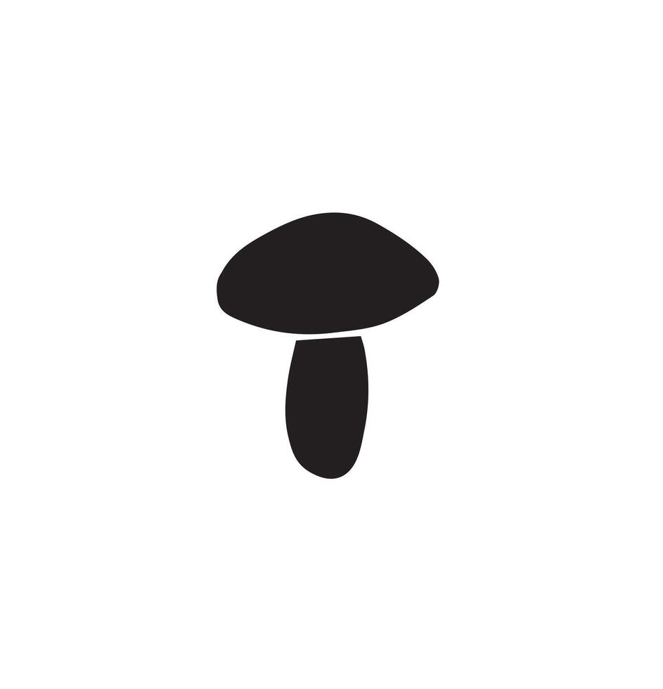 Hand drawn doodle mushroom isolated on white background vector