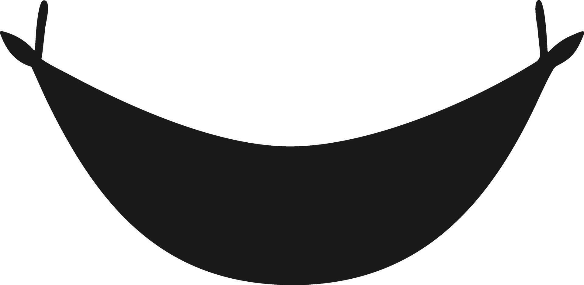 Relaxing Hammock Silhouette . Hammock Silhouette. Tropical Hammock. vector
