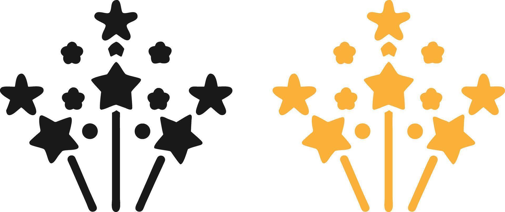 Fireworks Icon . Firework Burst Illustrations. Fireworks Silhouette. Fireworks Silhouette. vector