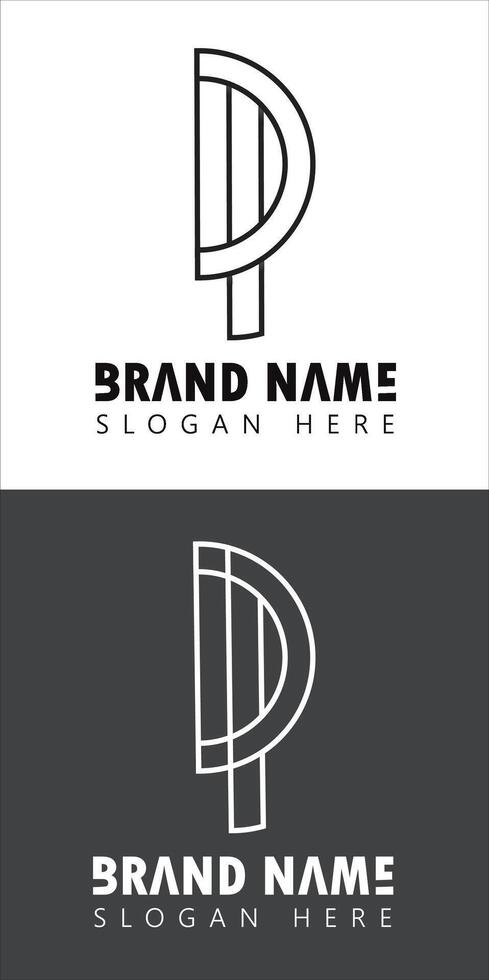 DP ,Letter Logo image Design Illustration vector