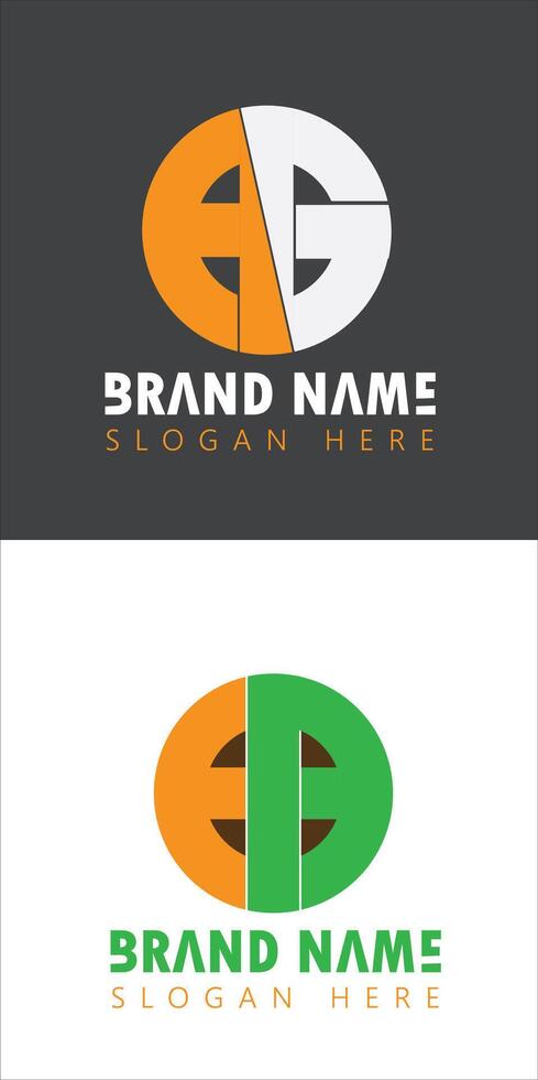 AG, ED, letter, logo, design, icon, element, font, symbol vector