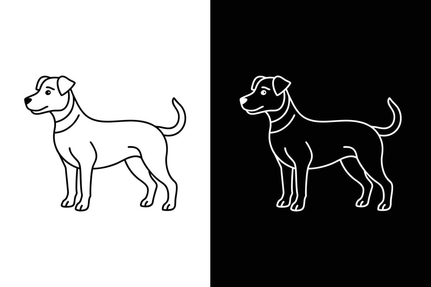 dog icon symbol template for graphic line icon vector