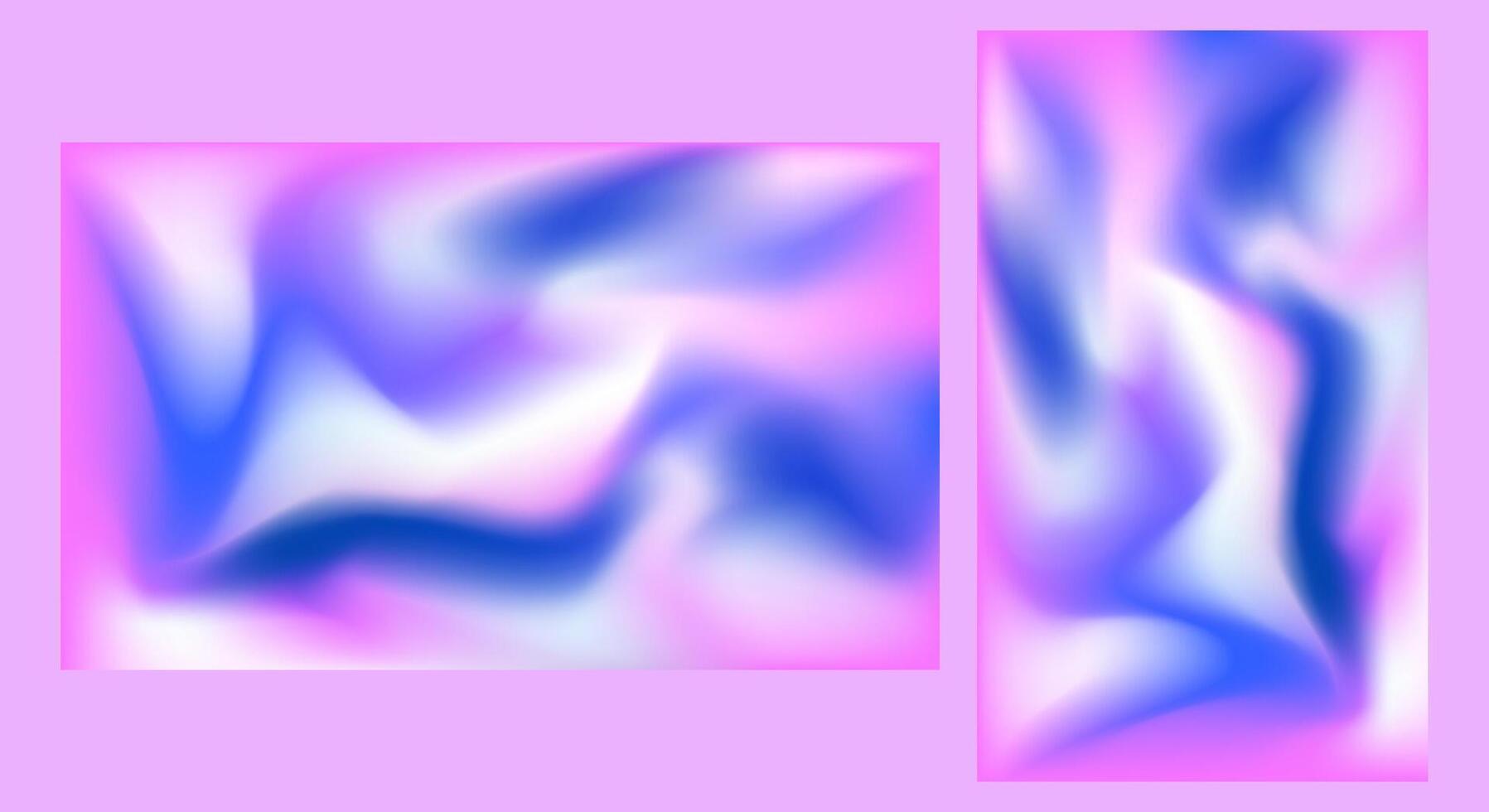 Holographic Gradient Backgrounds with Colorful Abstract Design vector