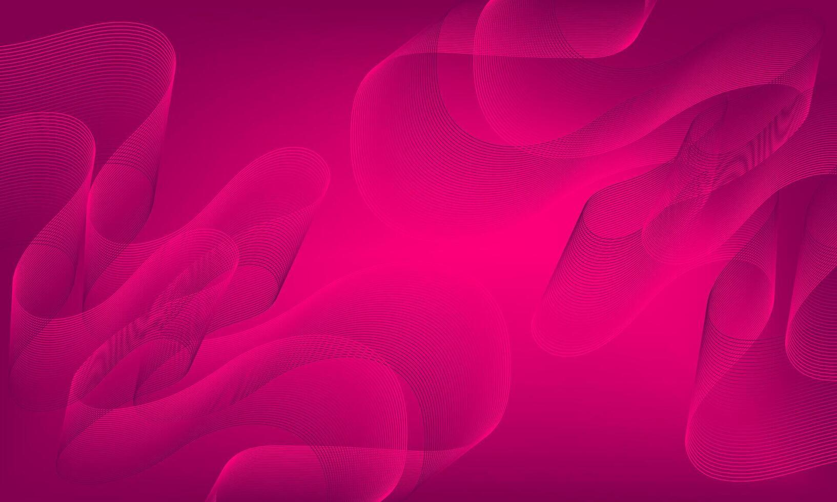 Abstract pink waves background wallpaper vector