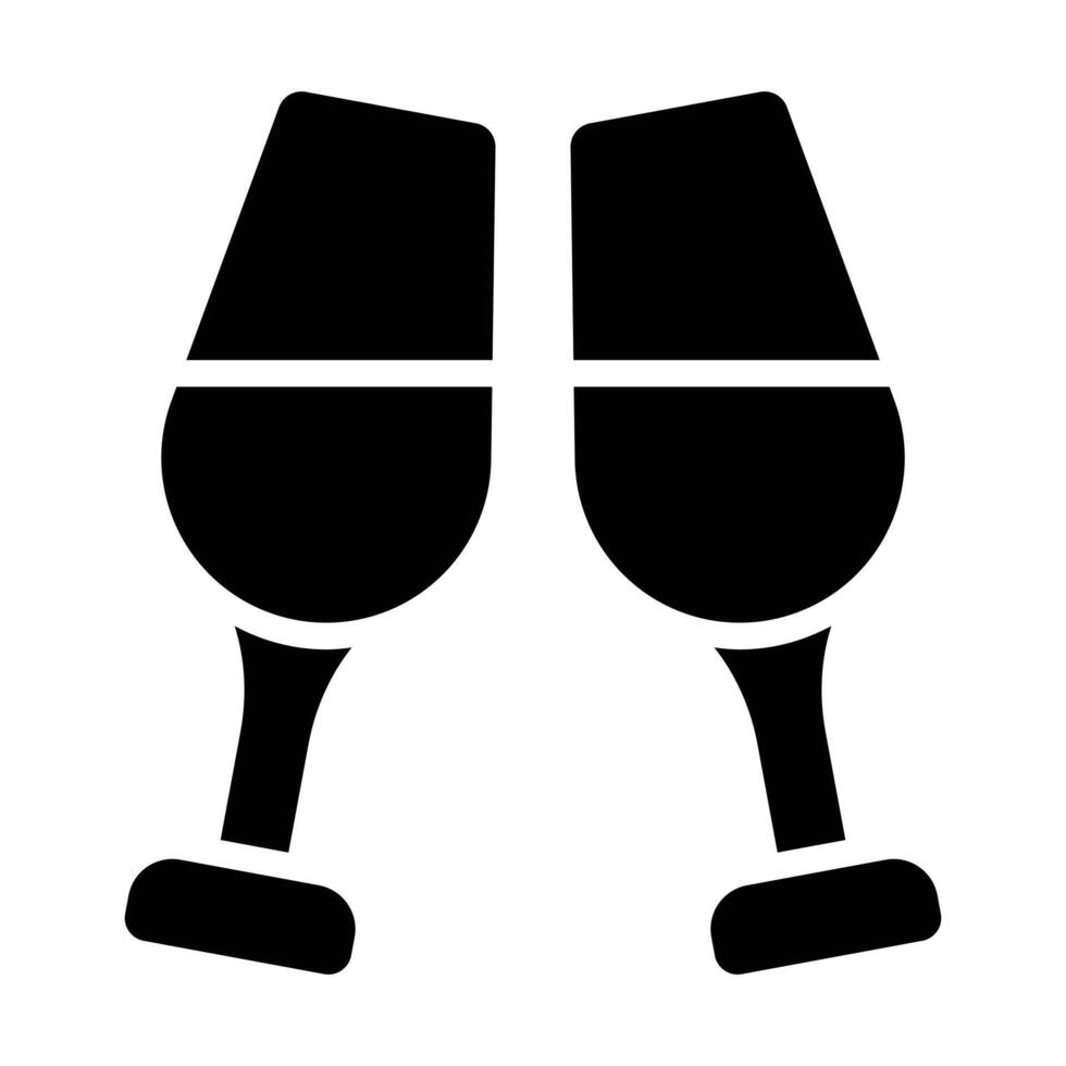 Simple Cheers glyph icon. The icon can be used for websites, print templates, presentation templates, illustrations. vector