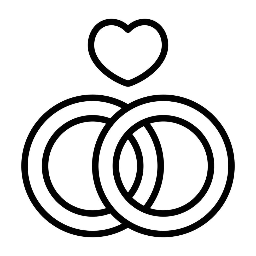 Simple Ring outline icon. The icon can be used for websites, print templates, presentation templates, illustrations, etc vector