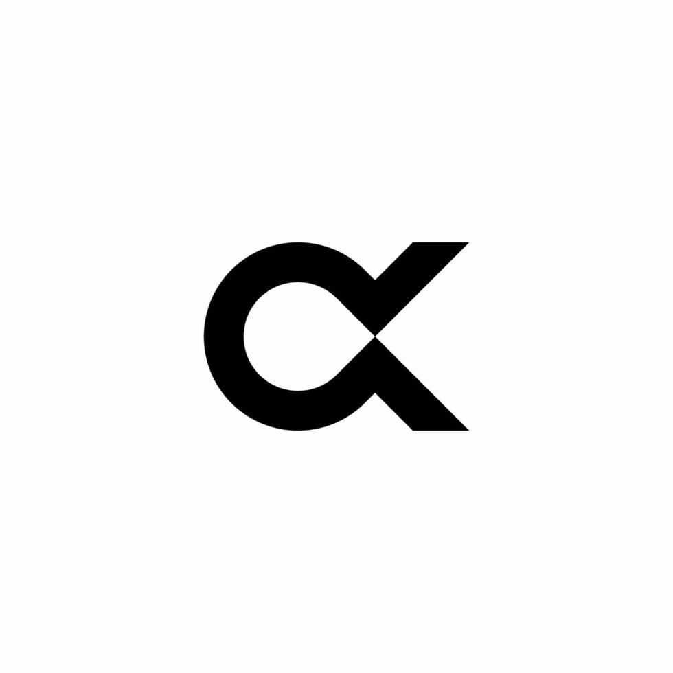 Modern Letter A Alpha Logo vector