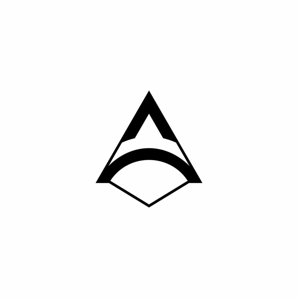 The letter A logo with an elegant and luxurious arrow shape. Suitable for use in accounting and financial businesses, etc. vector