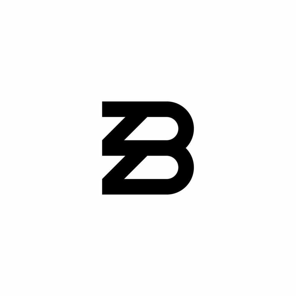 Monogram logo with initials 3B. Modern, unique and sophisticated logo. vector
