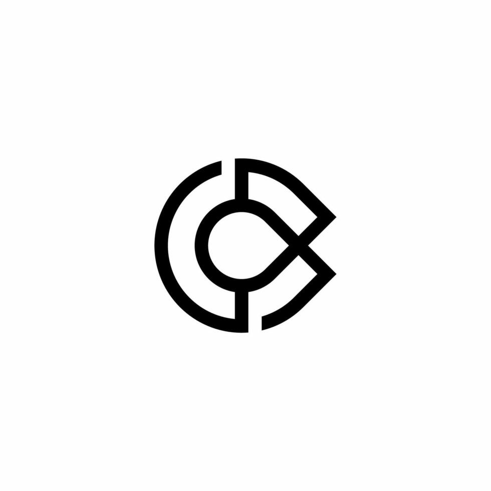 Monogram logo with initials BC. Modern, unique and sophisticated logo. This logo is suitable for use in the technology field vector