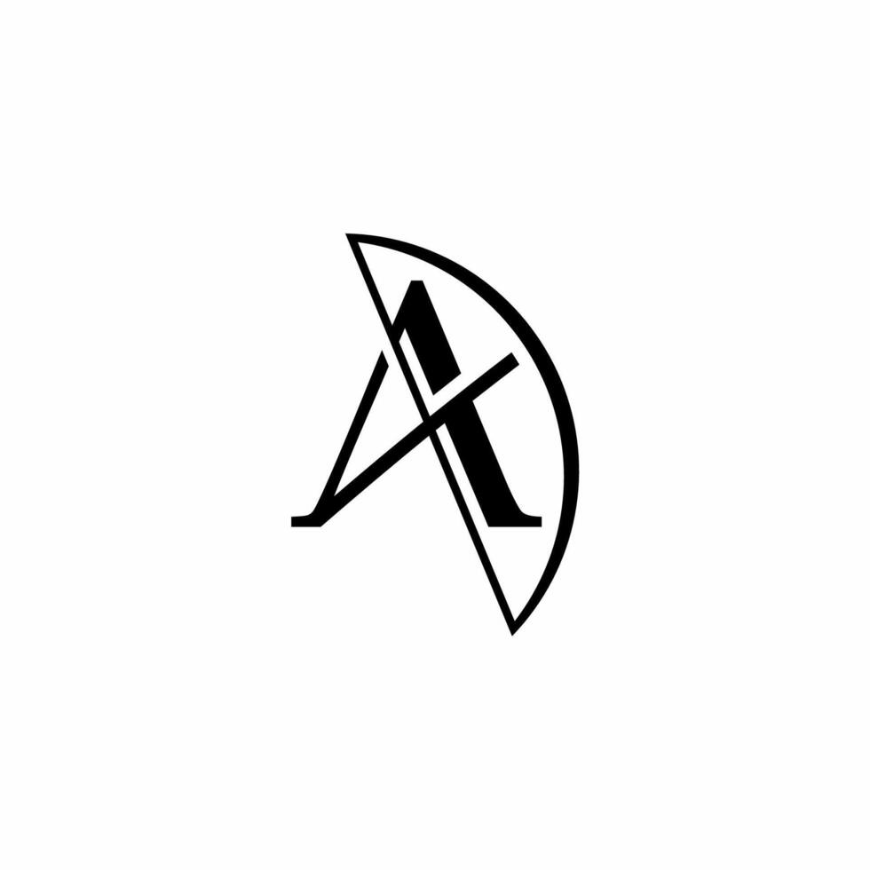 Elegant Letter A Archer Logo vector