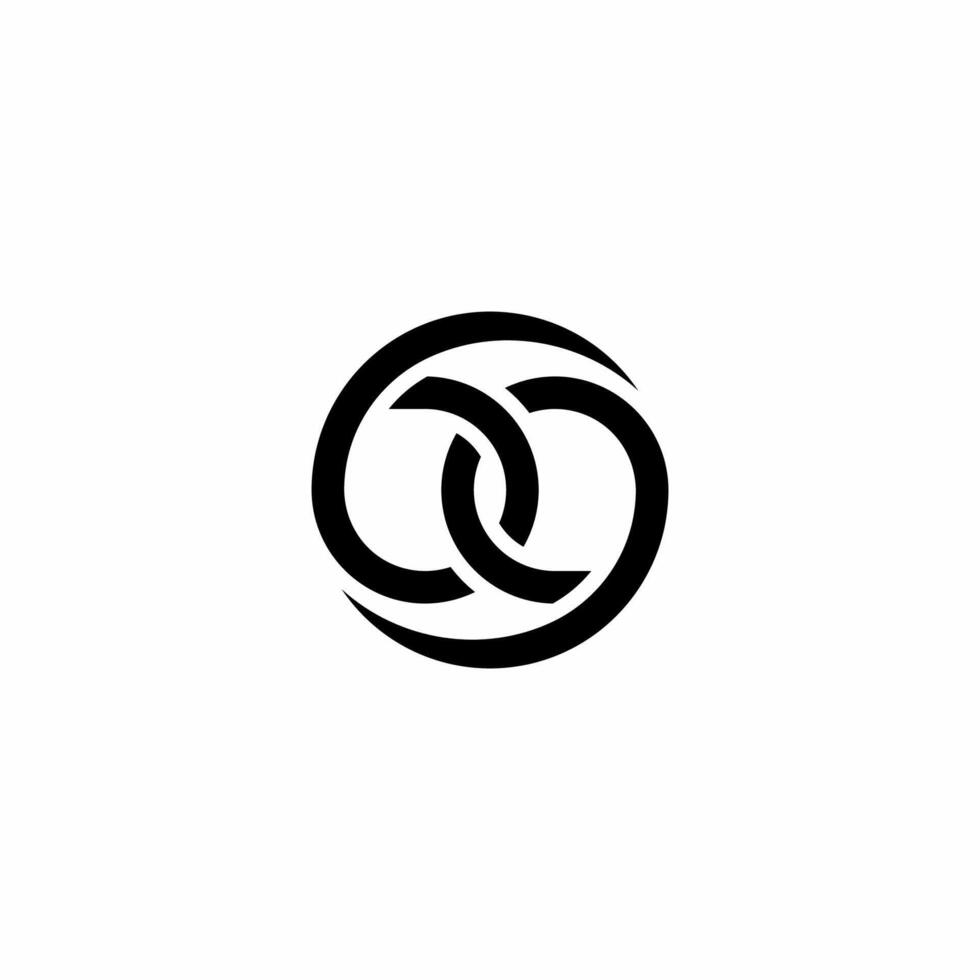 Unique infinity logo with the number 69. vector