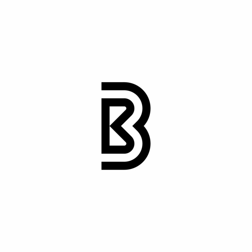 Monogram logo with initials 3B Modern, unique and elegant style logo. This logo is suitable for use in business and consulting, accounting and finance and others. vector