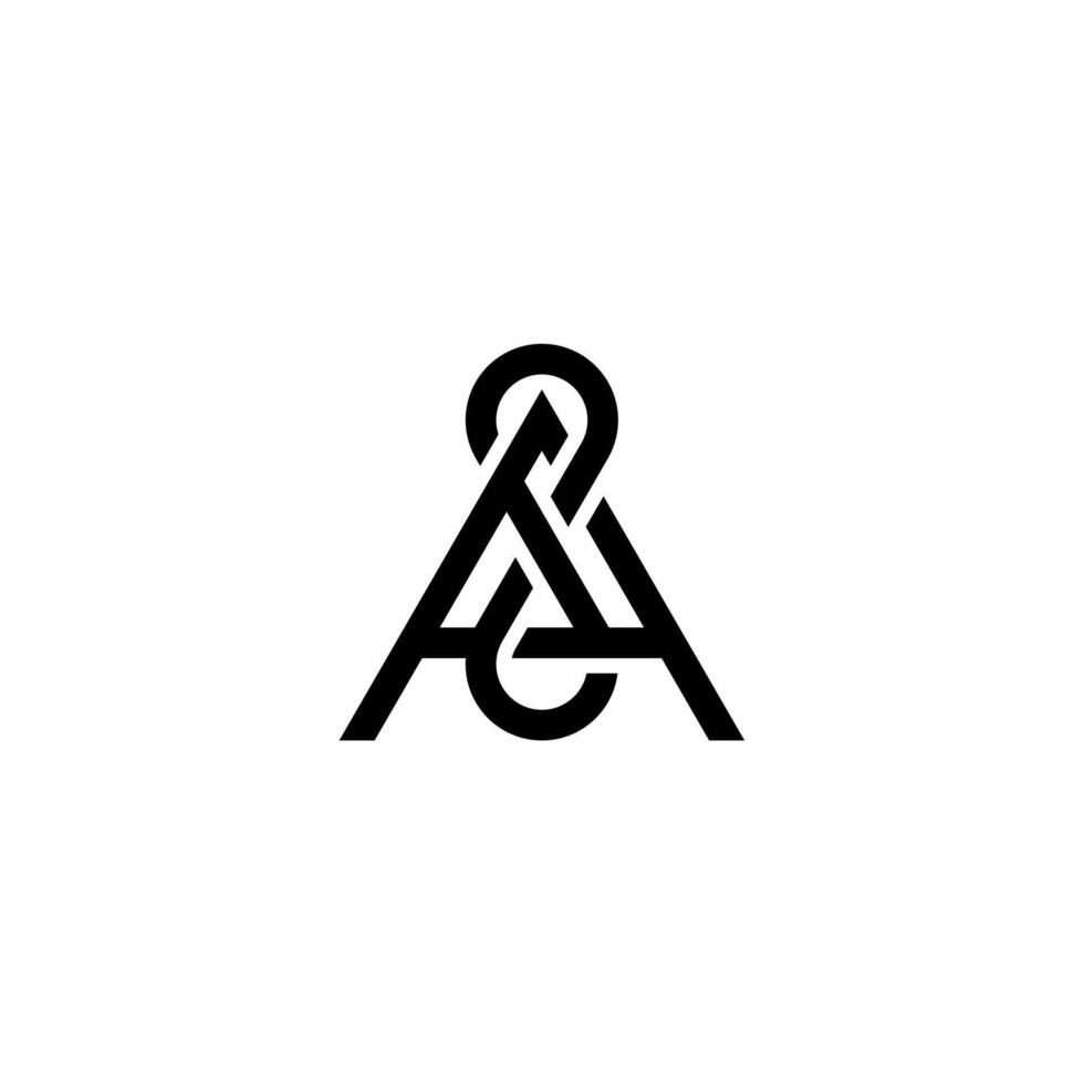 Monogram logo with initials AS. Simple, luxurious, and elegant logo. This logo is suitable for use in the beauty and fashion, apparel, jewelry, cosmetics, etc. business fields. vector