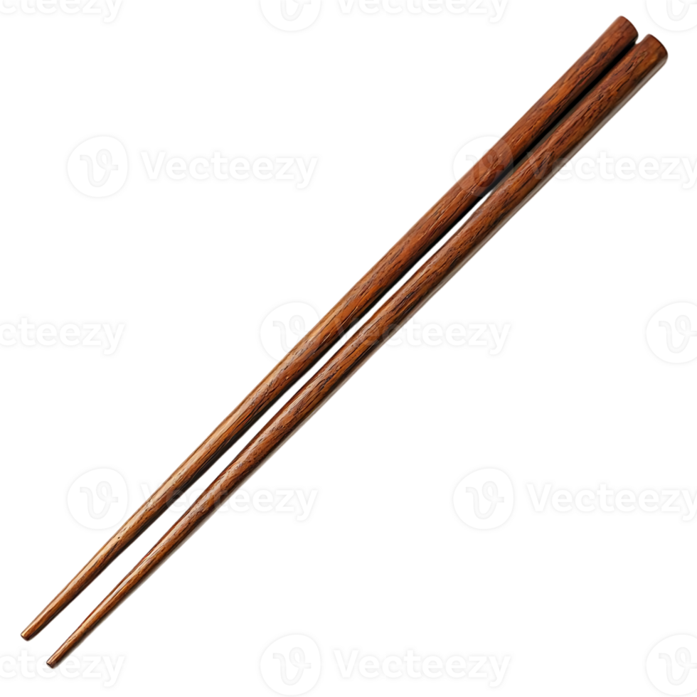 Wooden Chopsticks on Transparent Background png