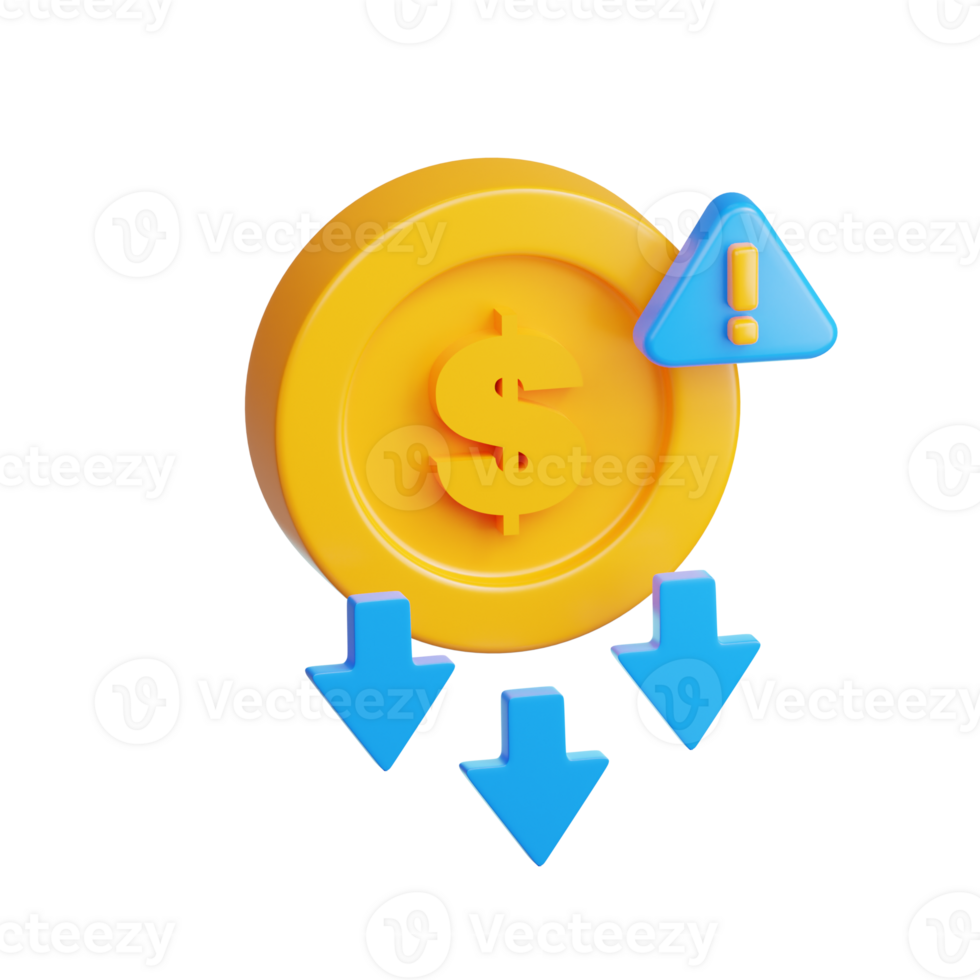 a dollar coin with arrows pointing to it png