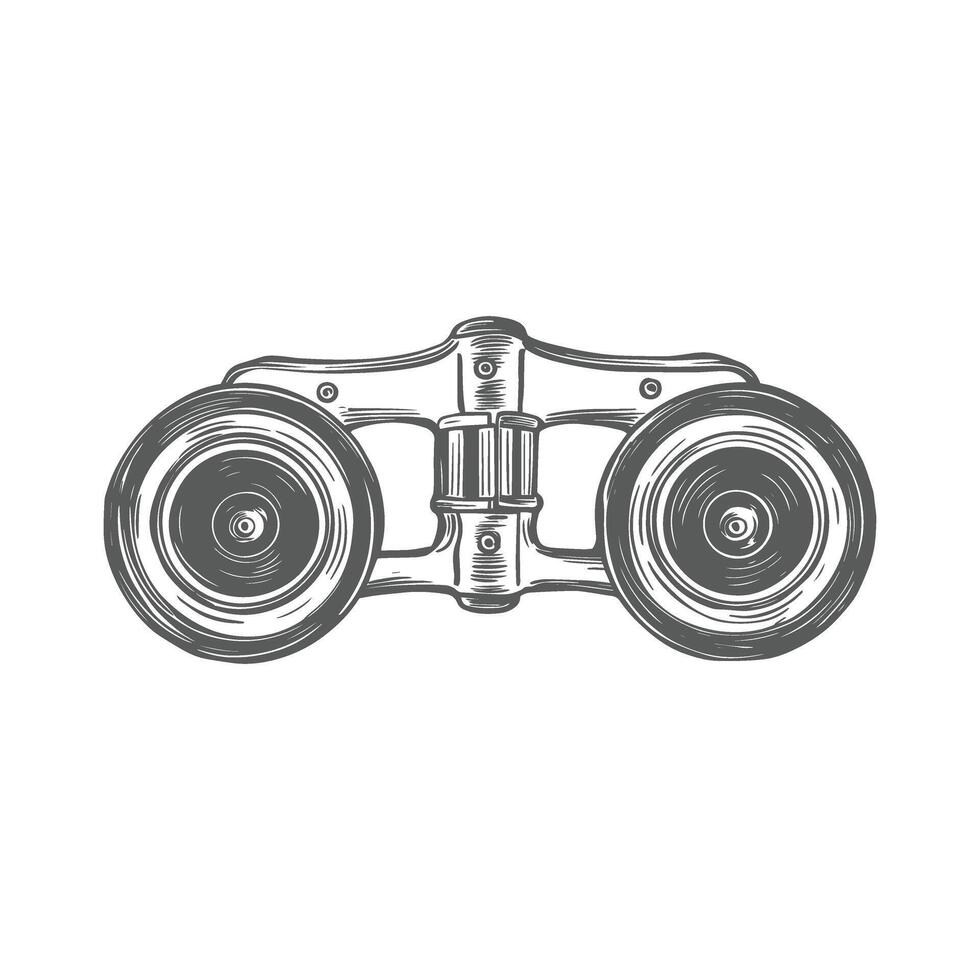 Design illustration of binoculars vector
