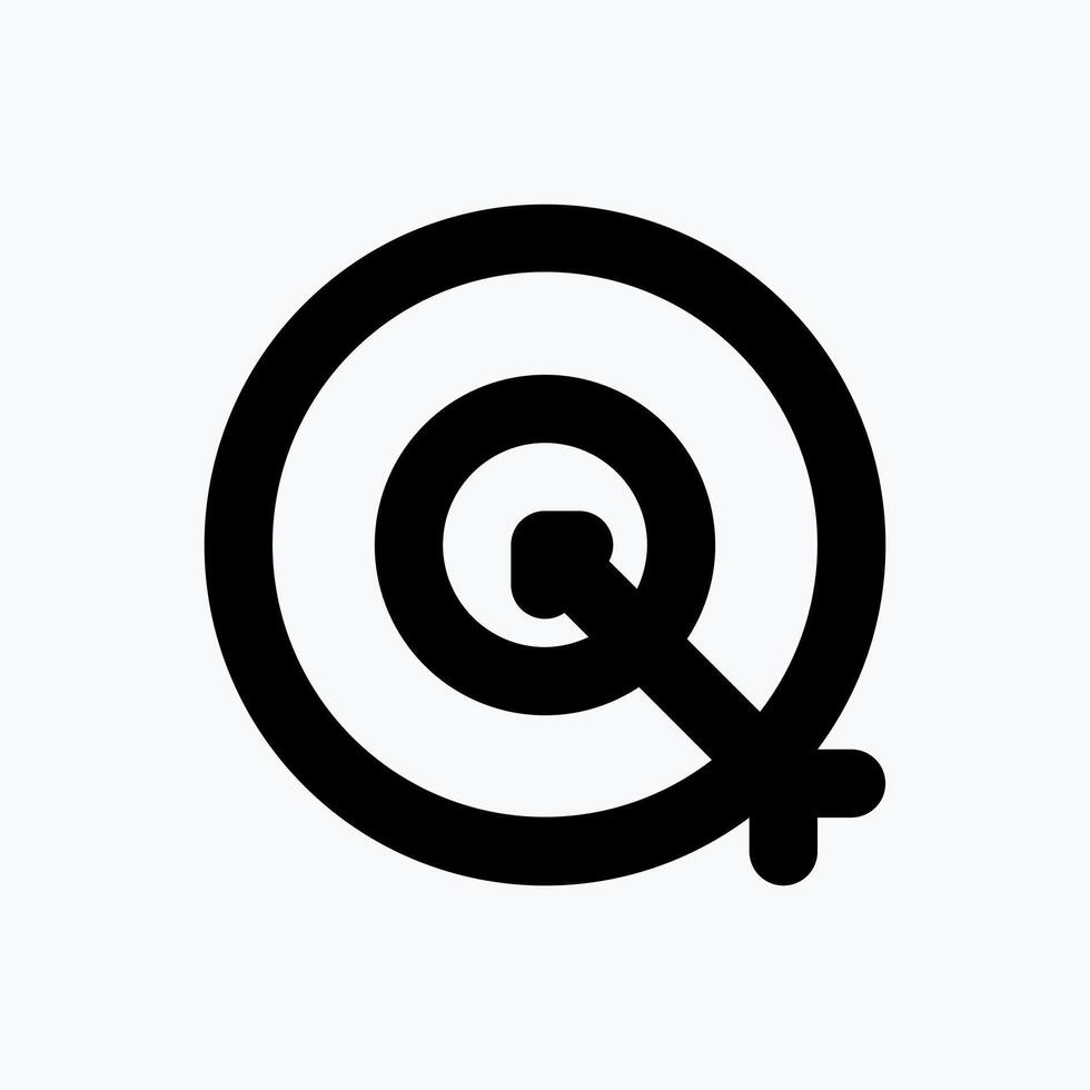 Target Icon. Business Icon. Perfect for website mobile app presentation and any other projects. Icon design flat style vector