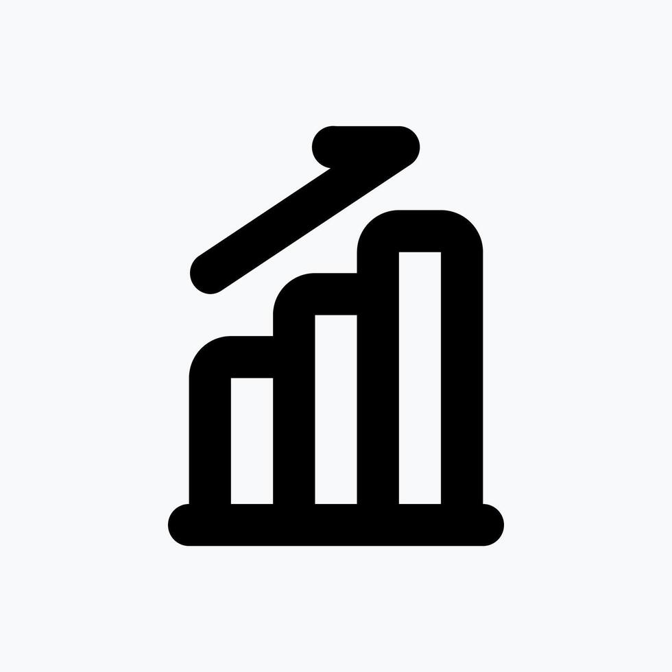 Growth Icon. Business Icon. Perfect for website mobile app presentation and any other projects. Icon design flat style vector