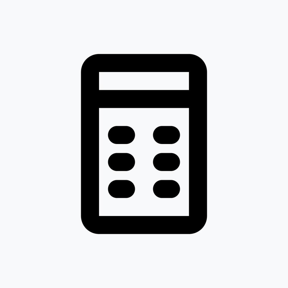 Calculator Icon. Business Icon. Perfect for website mobile app presentation and any other projects. Icon design flat style vector