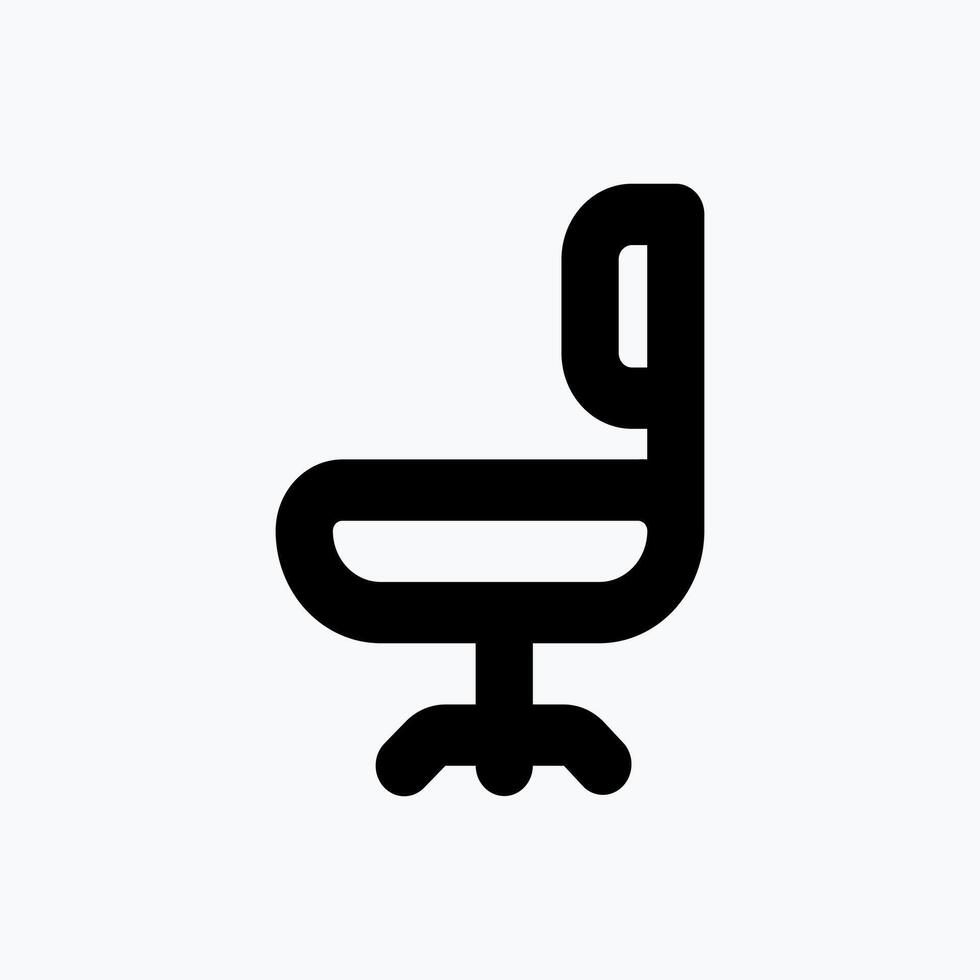 Chair Icon. Business Icon. Perfect for website mobile app presentation and any other projects. Icon design flat style vector