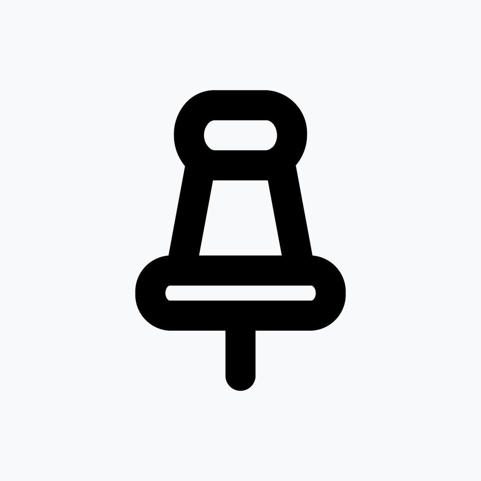 Pin Icon. Business Icon. Perfect for website mobile app presentation and any other projects. Icon design flat style vector
