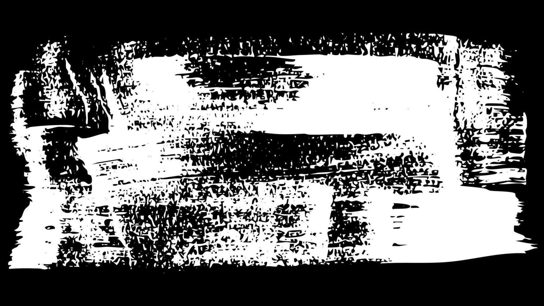 A black background painted with rough white paint. vector